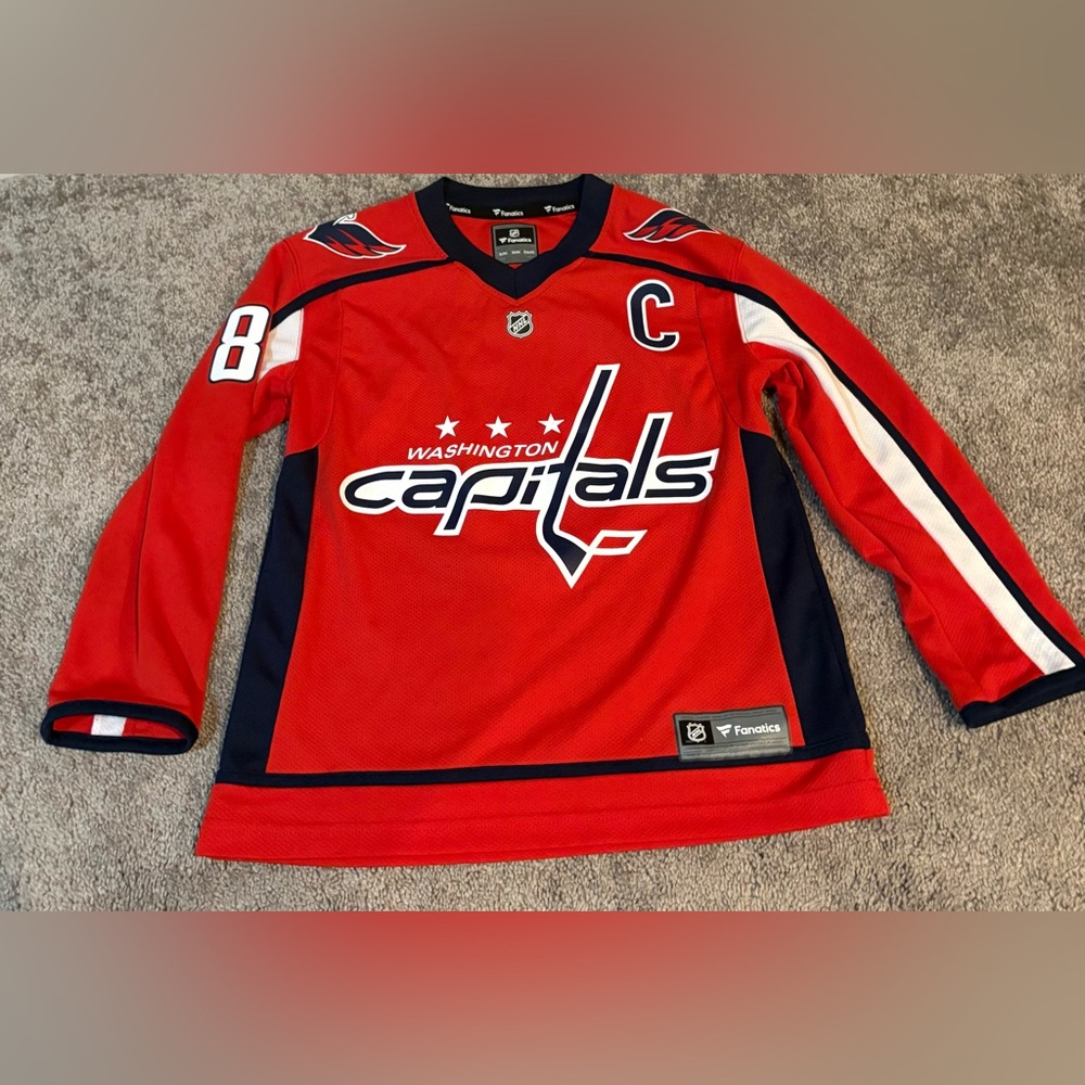 NHL Fanatics Ovechkin #8 jersey shirt